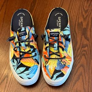 Sperry Colorful Tropical Print Slip-Ons